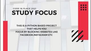 study focus - website blocker (code in place 2021)