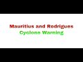 Mauritius and rodrigues cyclone warning sound 2024