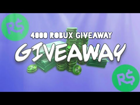 4000 Robux Giveaway How To Enter And When Announced Roblox Youtube - free 4000 robux giveaway youtube