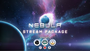 Twitch Galaxy Overlay Pack 2021 - Nebula