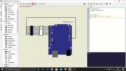 Simulasi LED BAR pada Arduino menggunakan Software SimulIDE