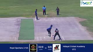 07-Feb-2026 || Royal Spartans U15A vs Hidayat Cricket Academy || U15 Academy League 2025/26