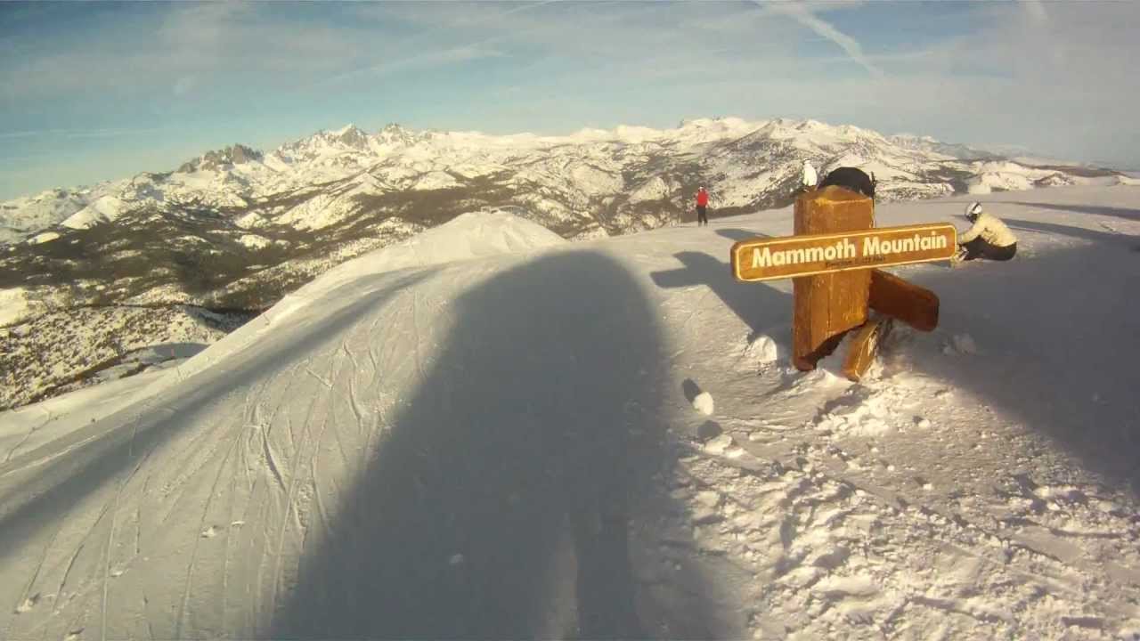 Skiing Down Cornice At Mammoth Youtube