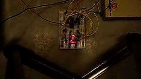 One Digit Dot Matrix Counter