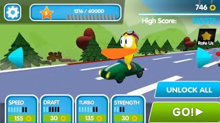 Jogando com o Pato do pocoyo | Pocoyo Racing | Corrida de carros | Jogo infantil do pocoyo screenshot 5