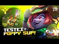 PRIMEIRA PARTIDA de POPPY SUPORTE - LoL Wild Rift