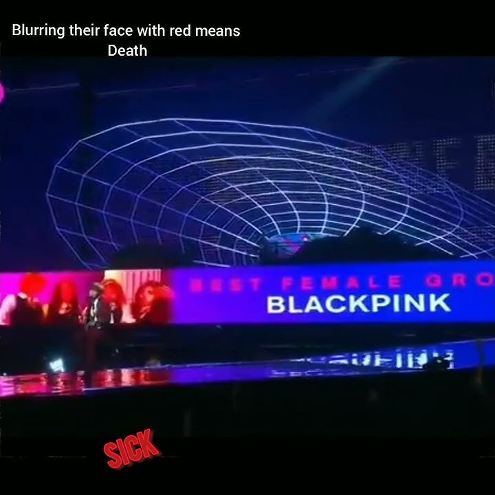 when MMA blurred BLACKPINK face with red| #blackpink #jisoo #lisa #jennie #rose