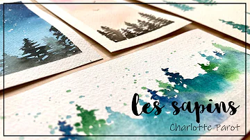 Comment faire un sapin à l'aquarelle ?