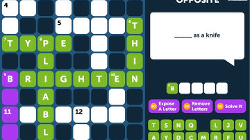 Crossword Quiz OPPOSITE Level 8 - Walkthrough