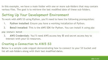 Fetching the Last Modified Date for Every Folder in AWS S3 Using Python