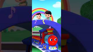 Choo Choo Train with baby Max & Mia 🚂✨ wheels go round and round #lbb #shorts #babysong