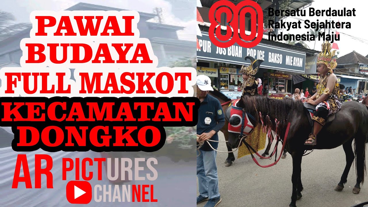 KARNAVAL SD/MI Full Maskot Kecamatan Dongko Dalam Rangka HUT RI KE 80