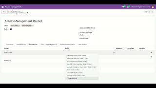 Access Management System - Field Access Odoo V18