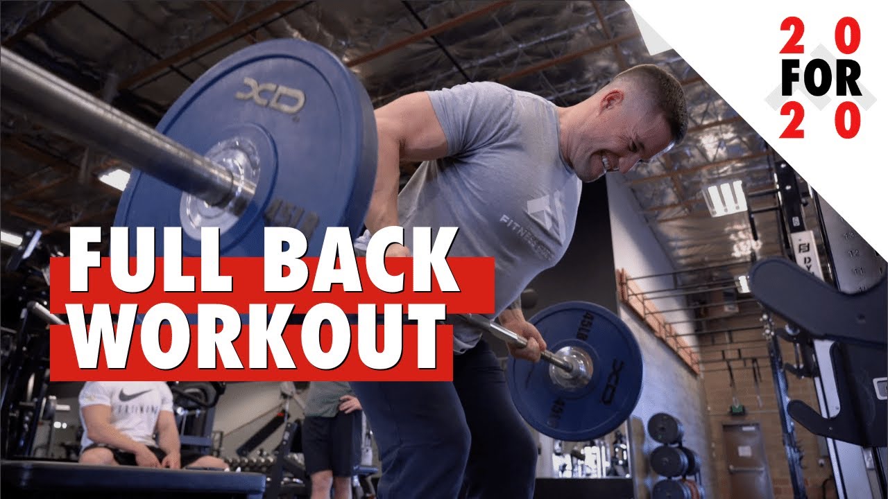 Complete Heavy Back Workout 20 for 20 Series YouTube
