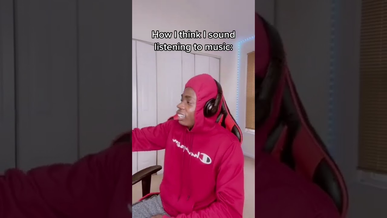 How I think I sound listening to music 😂