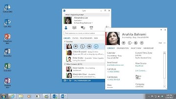 Enterhost:  Use the contact card in Lync 2013
