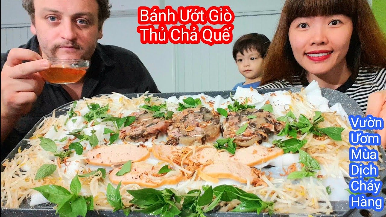 Vlog 218 | HÁI RAU ĂN BÁNH ƯỚT GIÒ THỦ CHẢ QUẾ NGON RỤNG NỤ | Cuộc Sống Úc | Steamed Rice Pancake