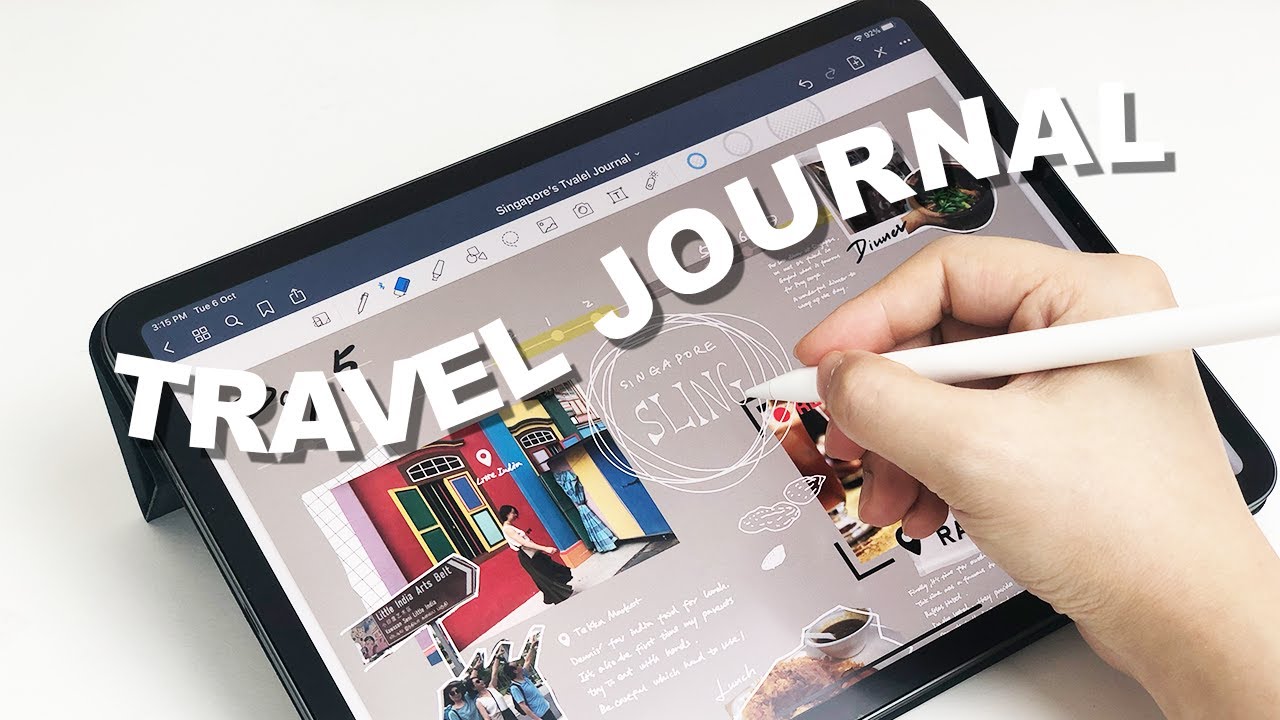 travel journal on ipad