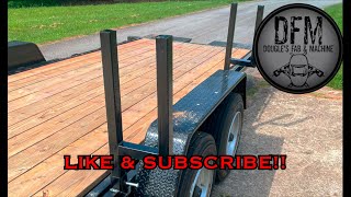 Kaufman tilt trailer pipe rack!