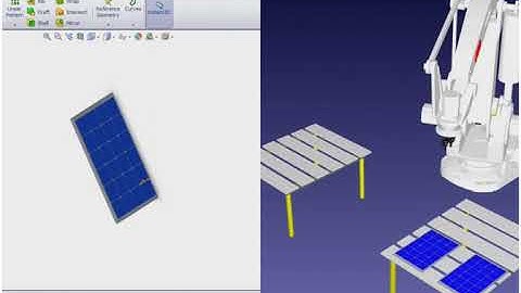 Tutorial Solidworks Solar Panel & Robodk  ABB simulation
