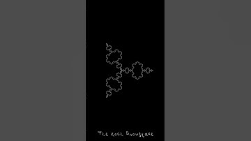 The Koch Snowflake Fractal #animation #fractal #maths #physics