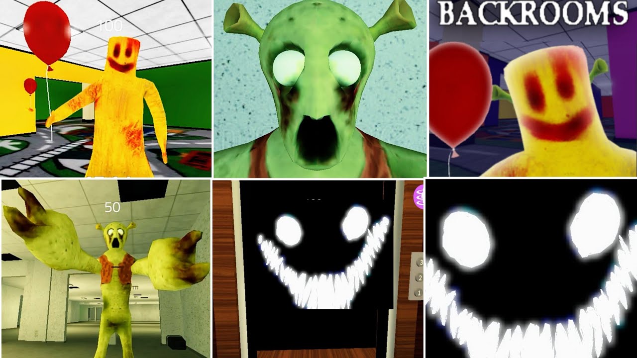 Roblox Shrek In The Backrooms New Level 12 The Musky Crab Entity Jumpscare  Scene New Update 