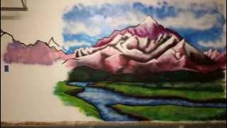 STOP MOTION INDOOR MURAL BSU ART 108 CONOR CDEBACA