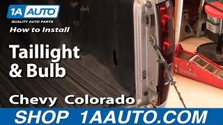 วิธีเปลี่ยนไฟท้าย 04-12 Chevy Colorado