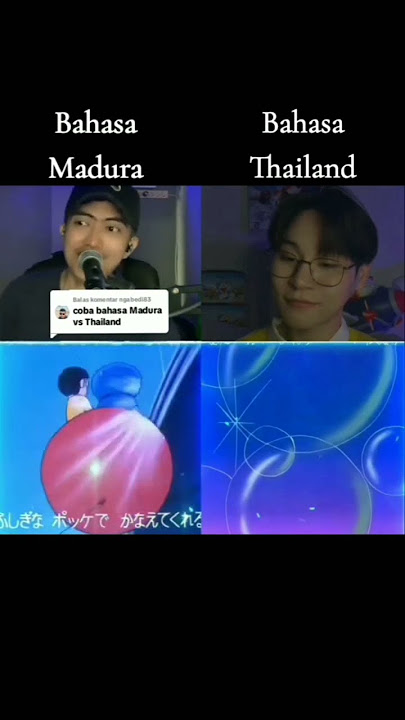 Battel lagu doraemon bahasa madura vs thailand #viralvideo #shorts #story #doraemon #short