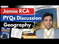 🔥Jamia RCA PYQs Discussion | Geography | JMI RCA 2026 Exam  #jamiarca2026  #jamiarca #upsc #banoias 