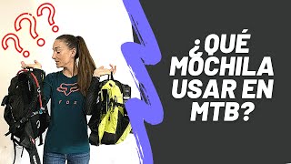 Qué mochila usar en ciclismo de montaña para enduro o cross country maratón. Bicicleta de MTB