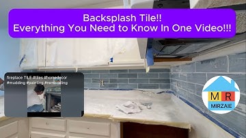 How to Install a Subway Backsplash Tile! Everything You Need to Know In One Video!