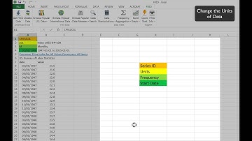 NYU Stern Economics FRED Tutorial #10: FRED Excel Add-In