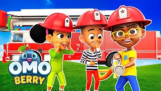 Fire Truck Frenzy | Firefighter & Fire Safety Song For Kids | OmoBerry