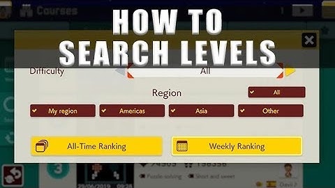 Super Mario Maker 2 how to search levels