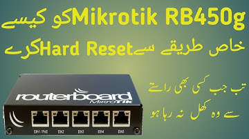 How To Hard Reset Mikrotik RB450G Tutorial 12