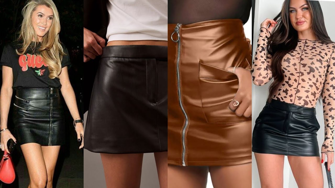 ✨ Городской шик | Стильные кожаные мини-юбки для современного образа