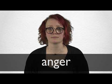 How to pronounce ANGER in British English