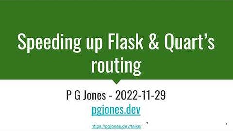 Speeding up Flask & Quart’s routing