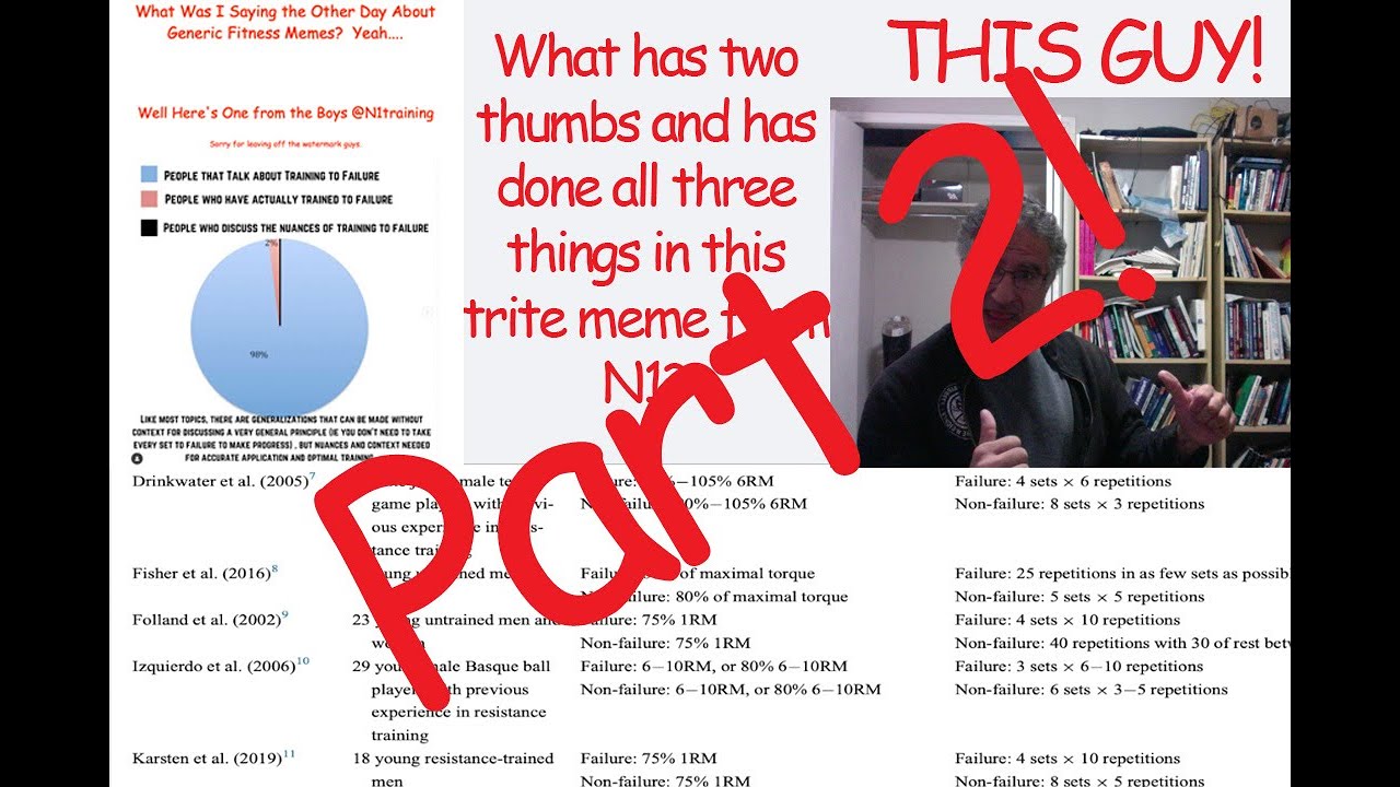 The Nuances of Training to Failure: Part 2 (more FACTS about something or whatever)