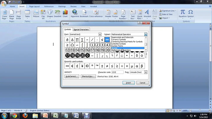 How to Insert All the Mathematical Symbols in Microsoft Word : Tech Niche