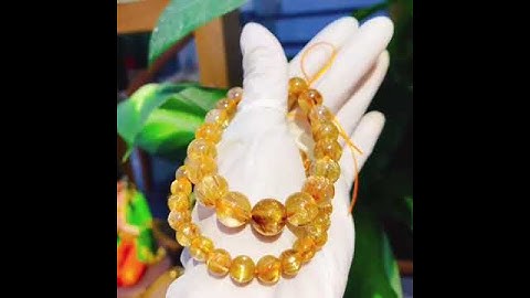 Vòng thạch anh tóc vàng tài lộc