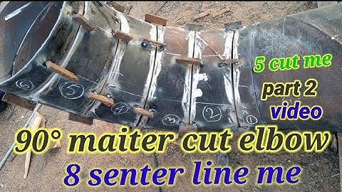8 senter line me !! 90° miter cut elbow 🤔 part 2 video #elbow #pipe #guide #center
