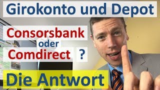 Consorsbank Oder Comdirect Girokonto Depot Eroffnen
