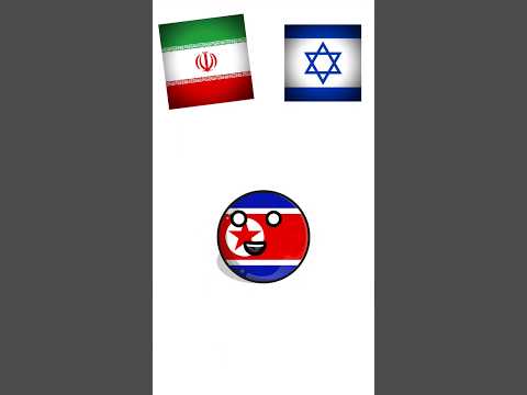 Allies of Iran and Israel #countryballs #iran #israel #political #education #shorts #fypシ