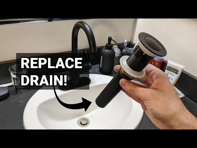 tutorial: how to change a sink drain 