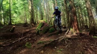 Downhill bike vrs drone