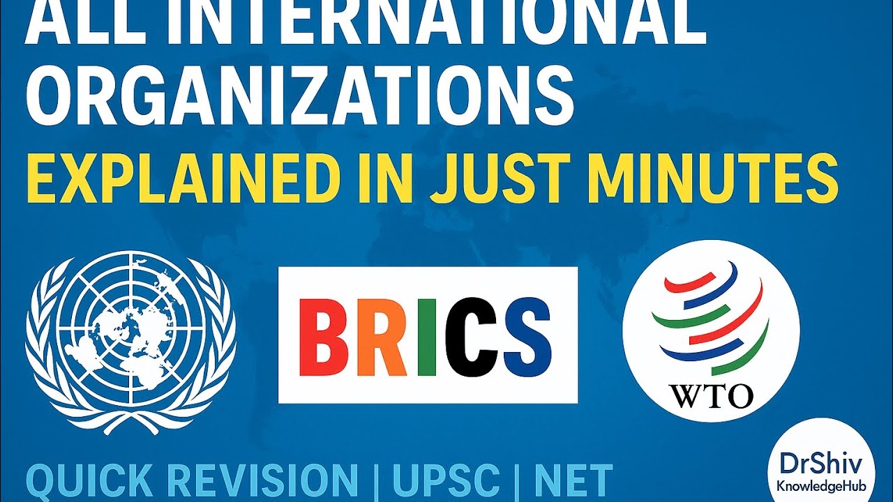 International Organizations in One Video | UN, IMF, WTO, BRICS, WHO, NATO