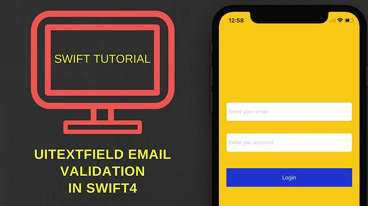 Email validation in swift 4 and empty UITextField Validation