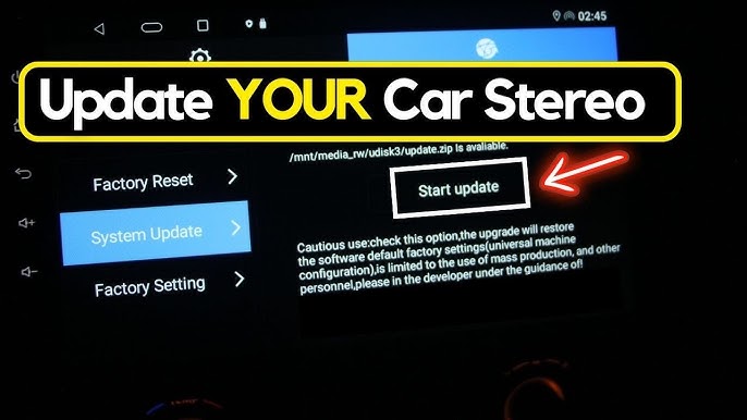 Android Car Stereo Firmware Update original - latest version 2024